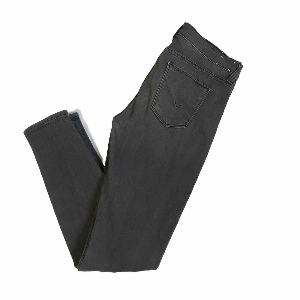 Hudson Jeans Womens Size 27 Gray Nico Super Mid-Rise Skinny Stretch Denim